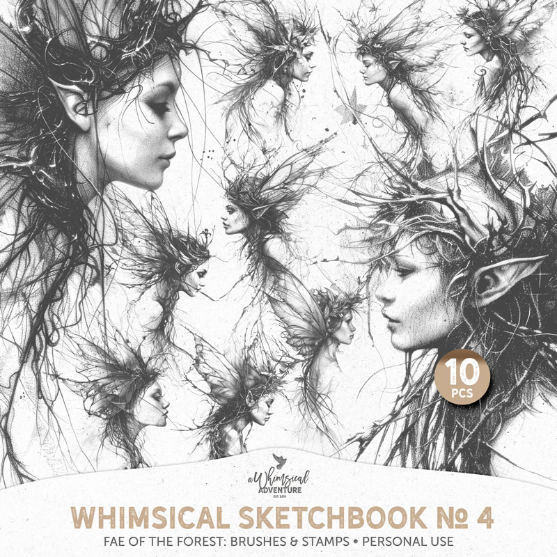 Whimsical Sketchbook No 4 Fae Of The Forest