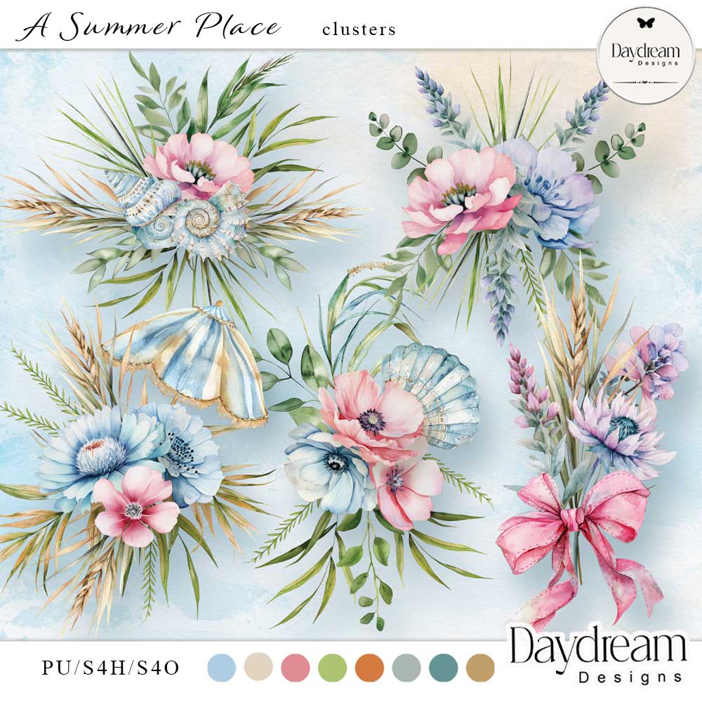 A Summer Place Clusters by Daydream Designs    