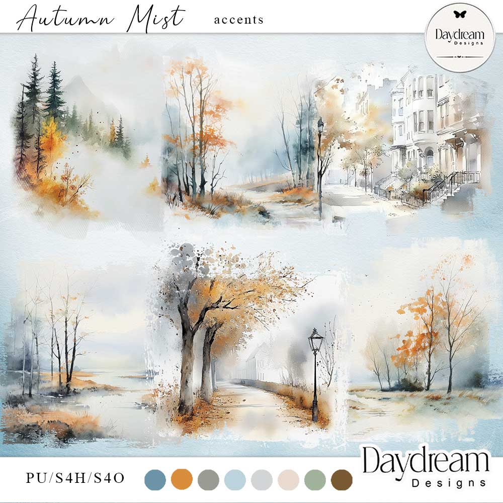 Autumn Mist Accents by Daydream Designs    