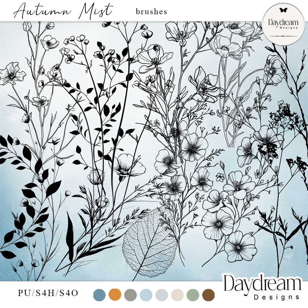 Autumn Mist Stamp Brushes by Daydream Designs  