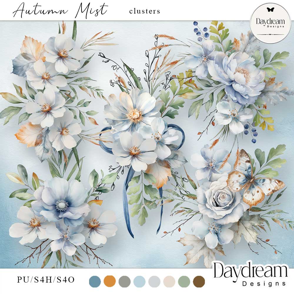 Autumn Mist Clusters by Daydream Designs   