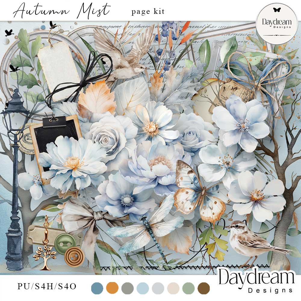 Autumn Mist Page Kit by Daydream Designs     