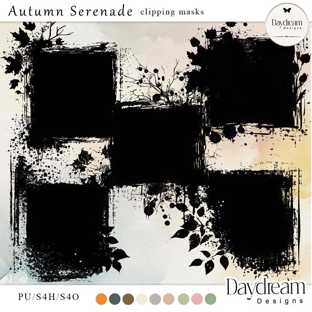 Autumn Serenade Clipping Masks by Daydream Designs  