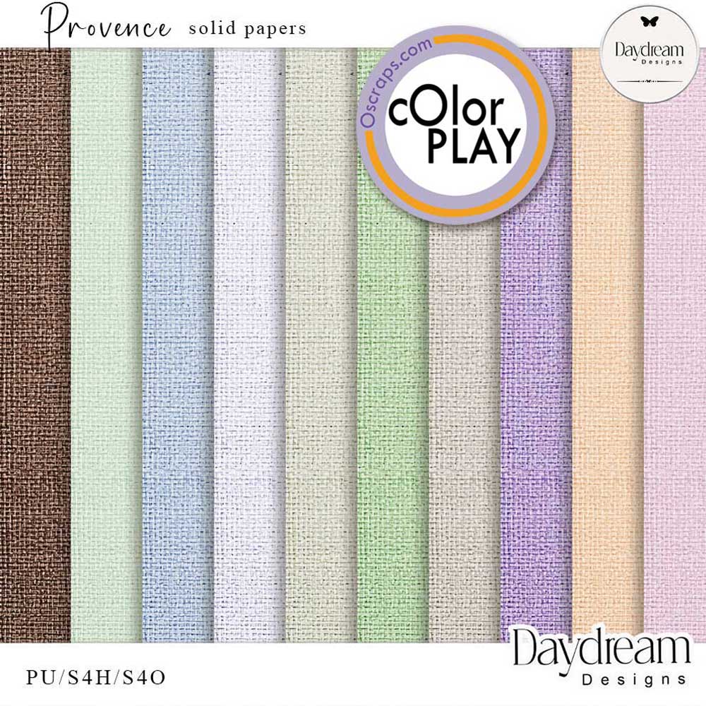 Provence Solid Papers by Daydream Designs