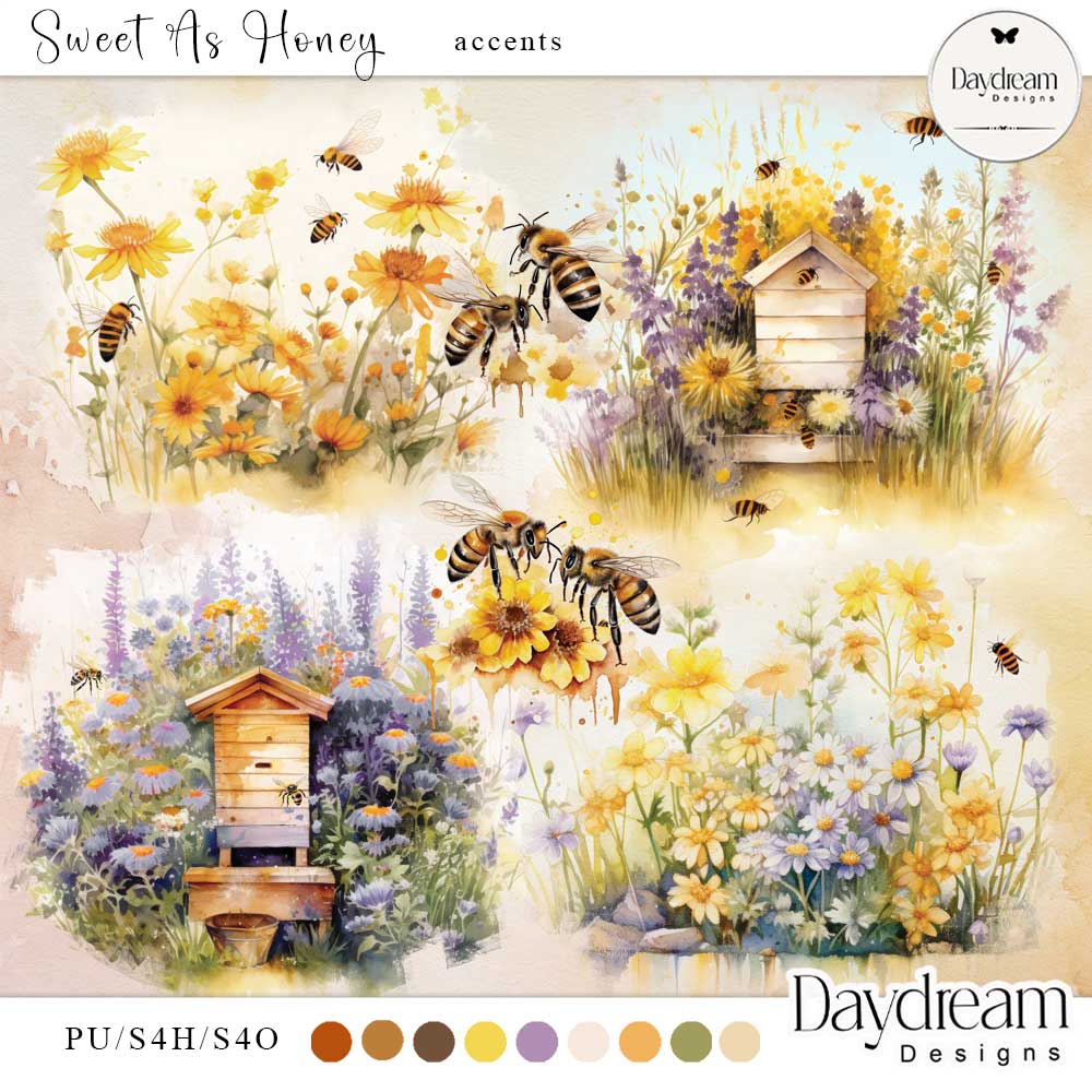 Sweet As Honey Accents by Daydream Designs 