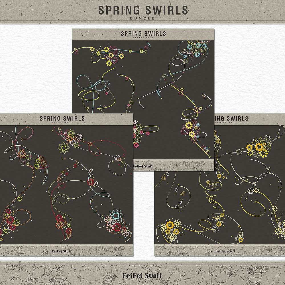 Spring Swirls Bundle by FeiFei Stuff