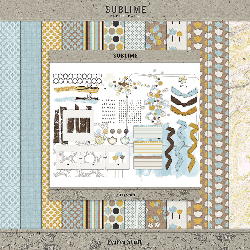 Sublime Digital Scrapbook Kit by FeiFei Stuff