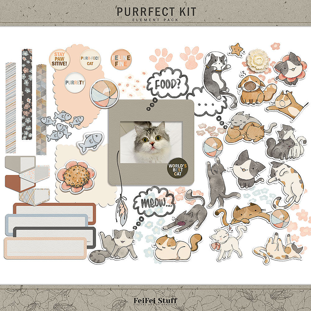 Purrfect Kit Element Pack by FeiFei Stuff