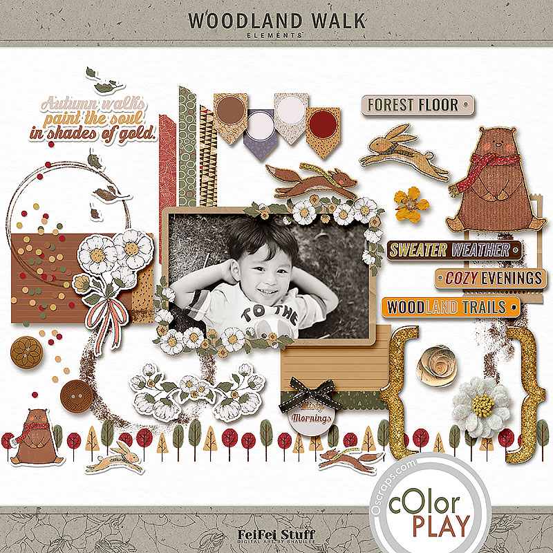 Woodland Walk Element Pack by FeiFei Stuff