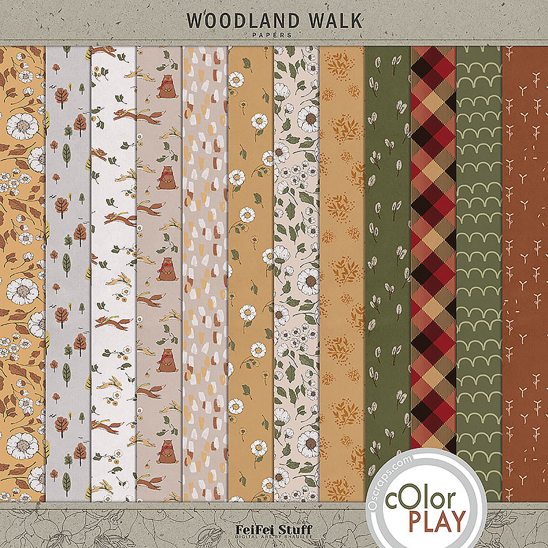 Woodland Walk Paper Pack by FeiFei Stuff