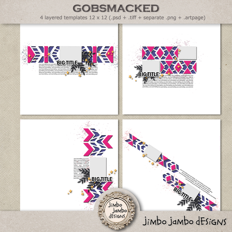 Gobsmacked templates by Jimbo Jambo Designs