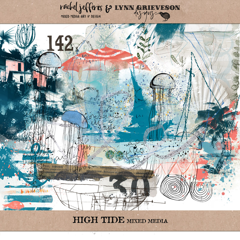 High Tide Digital Scrapbooking Mixed Media