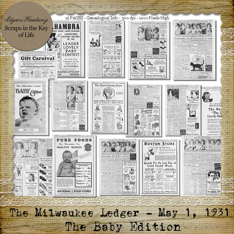 The Milwaukee Ledger - May 31, 1931 by Idgie's Heartsong