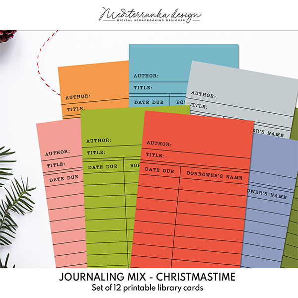 Christmastime (Library cards)  