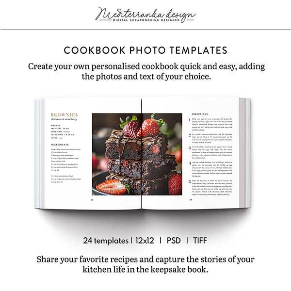 Cookbook (Photo templates -12x12) 