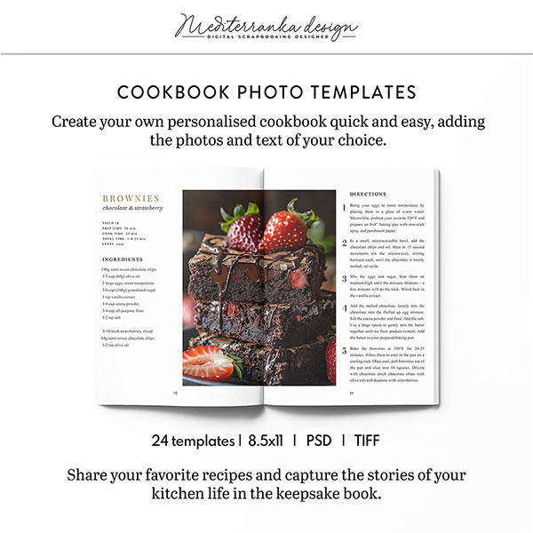 Cookbook (Photo templates -8.5x11)