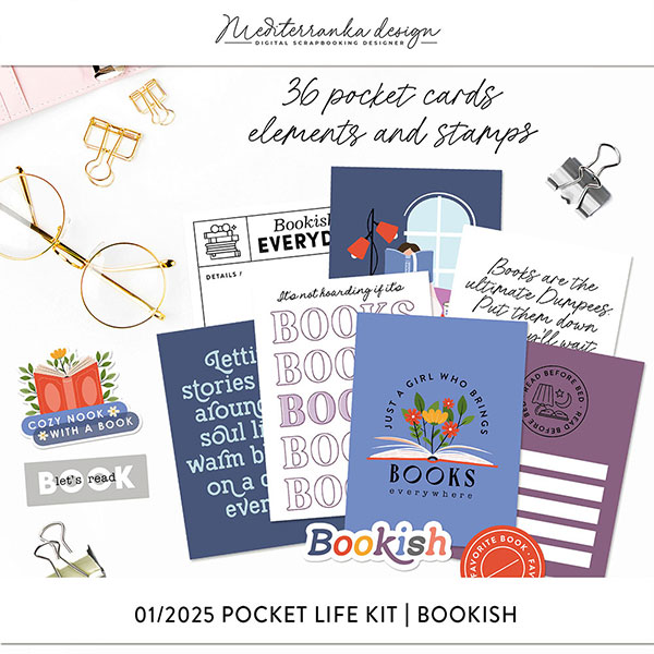 January 2025 Pocket life kit (Bookish) 