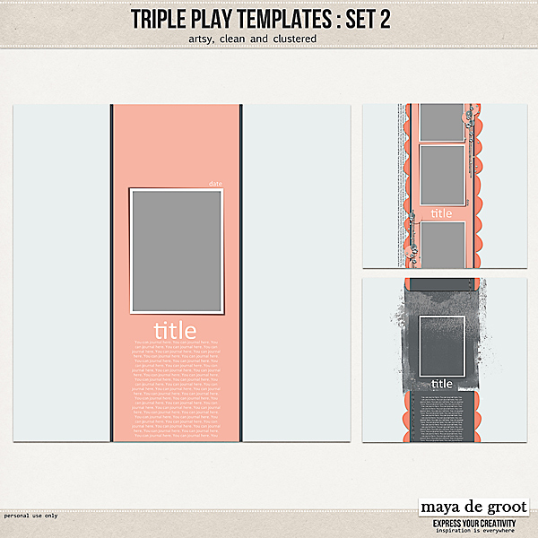 Triple Play Templates: Set 2