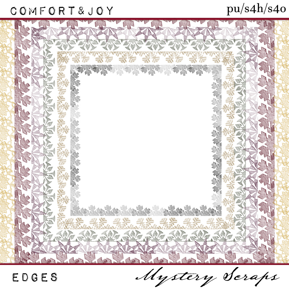 Comfort and Joy Edges by Mystery Scraps 