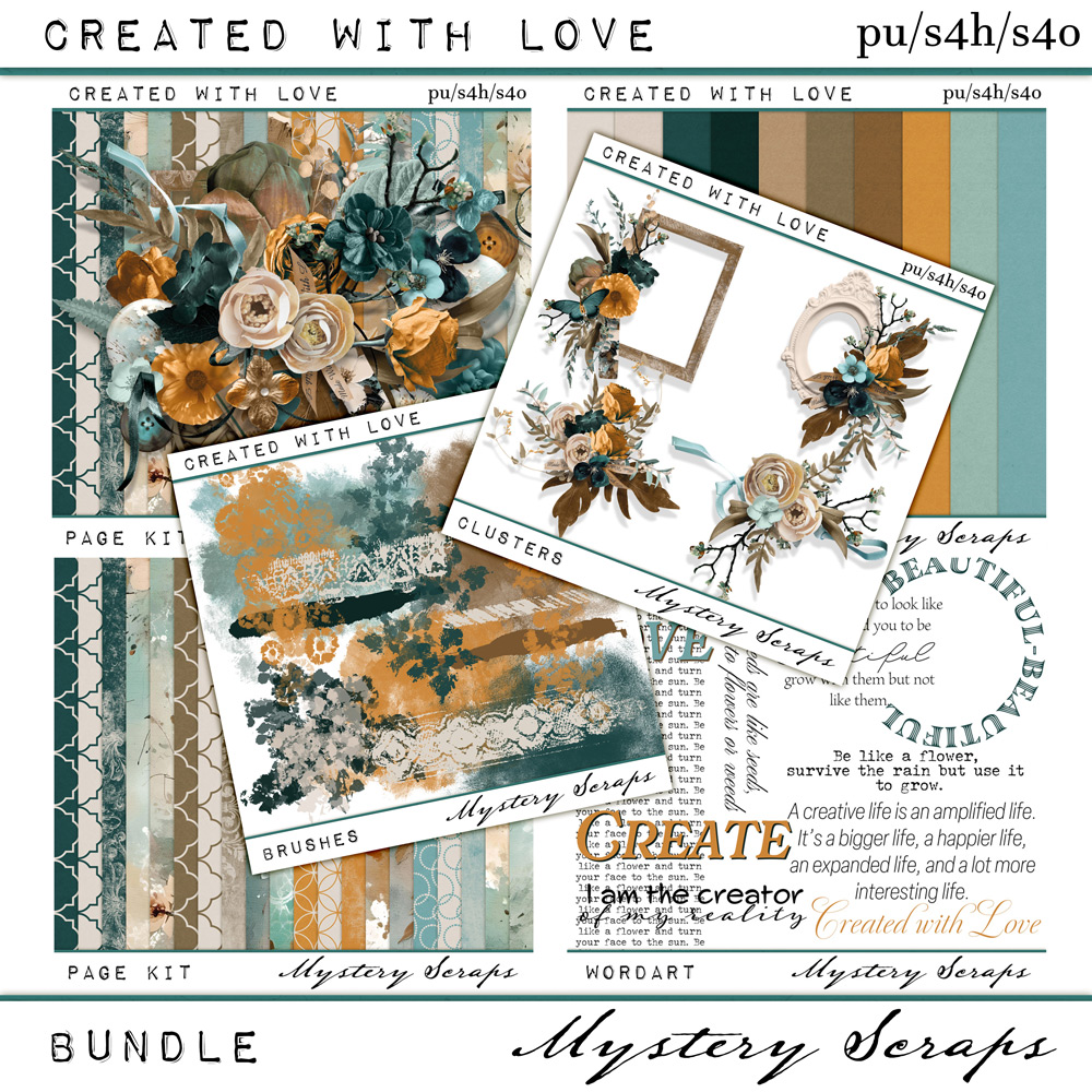 Created With Love Bundle by Mystery Scraps