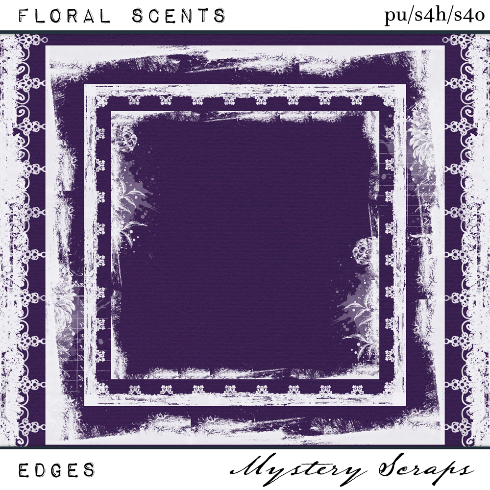 Floral Scents Edges by Mystery Scraps  