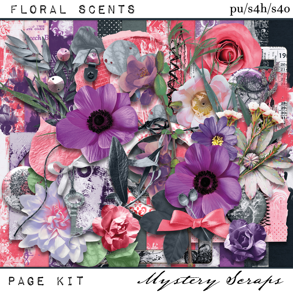 Floral Scents Pagekit by Mystery Scraps