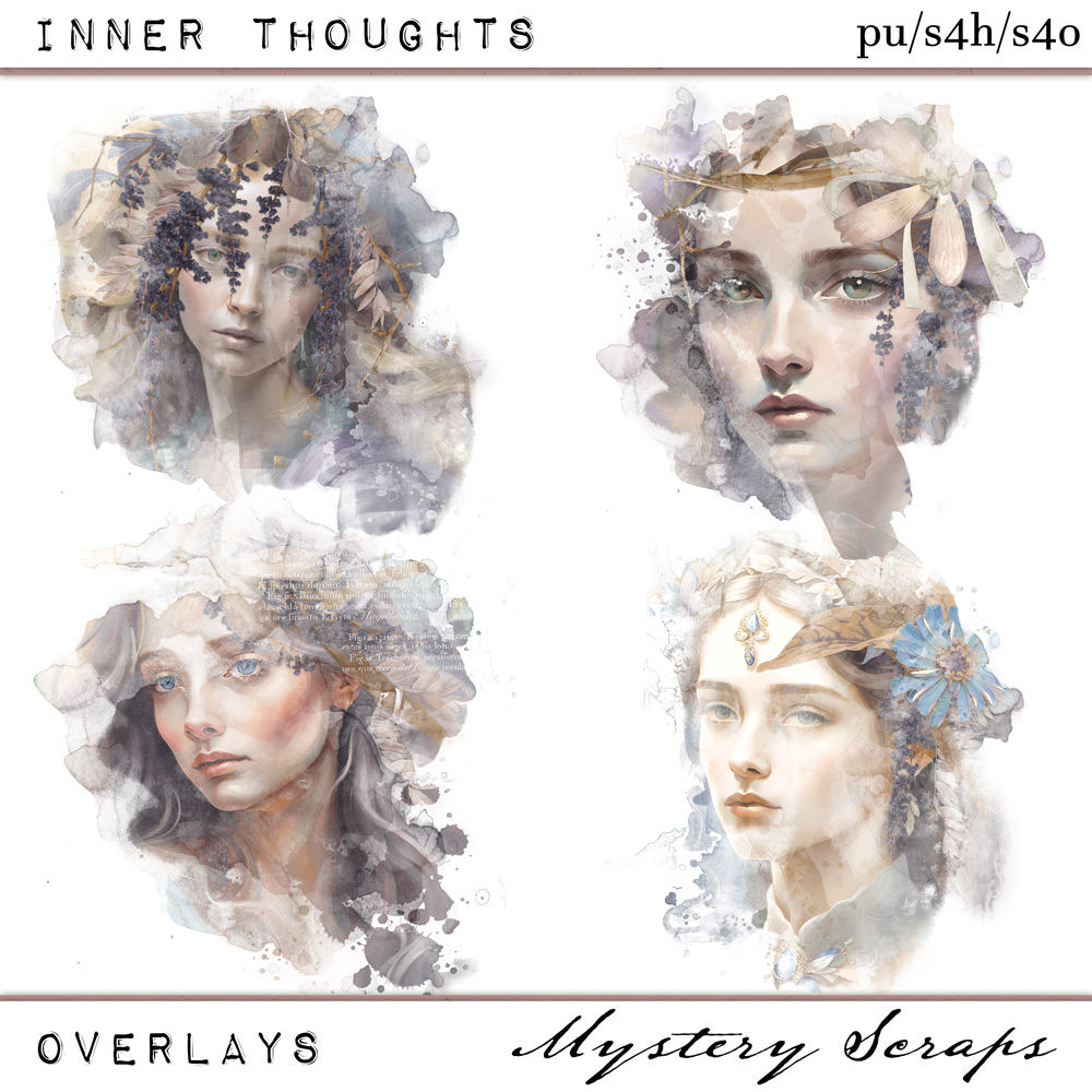 Inner Thoughts Overlays by Mystery Scraps