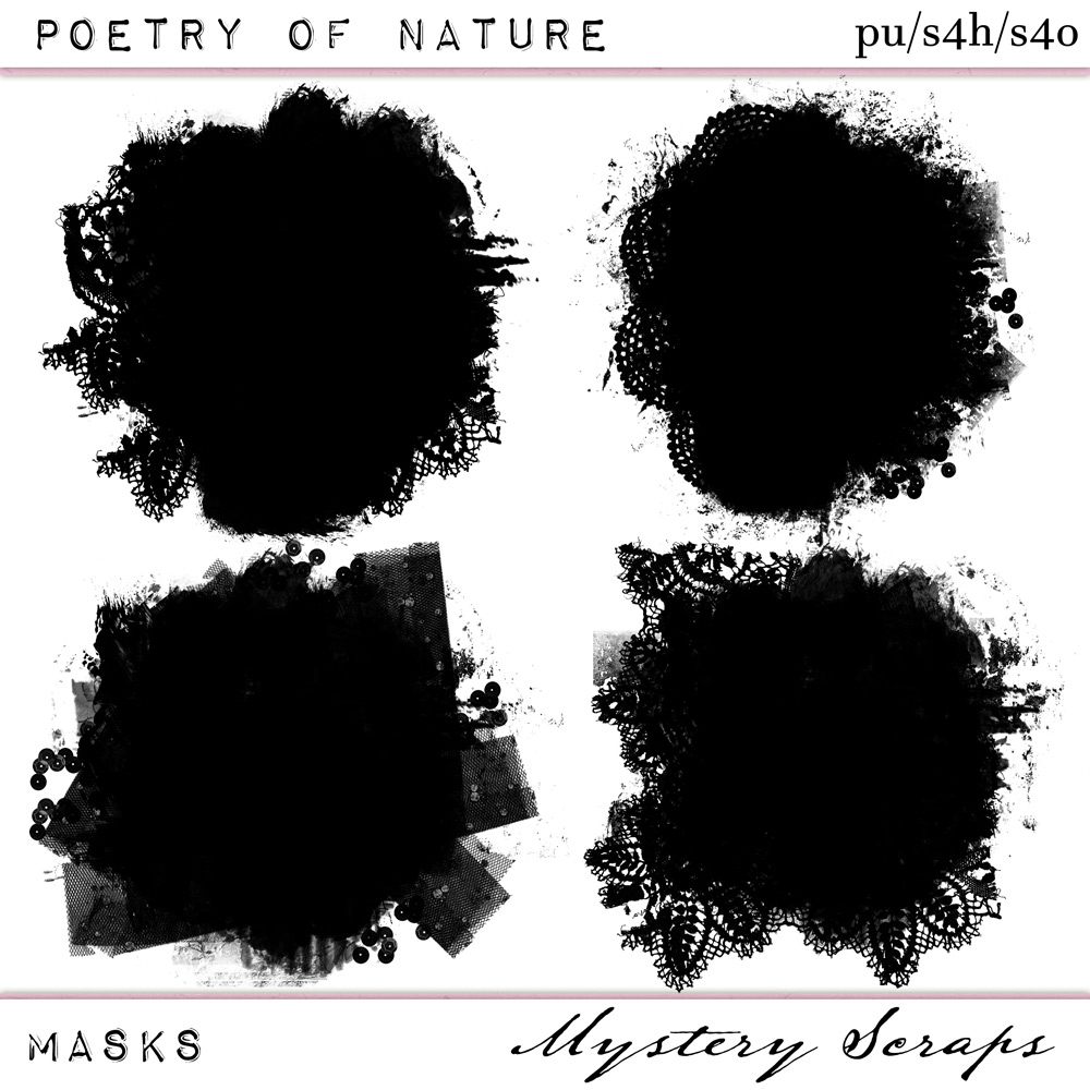 Poetry of Nature Masks by Mystery Scraps 