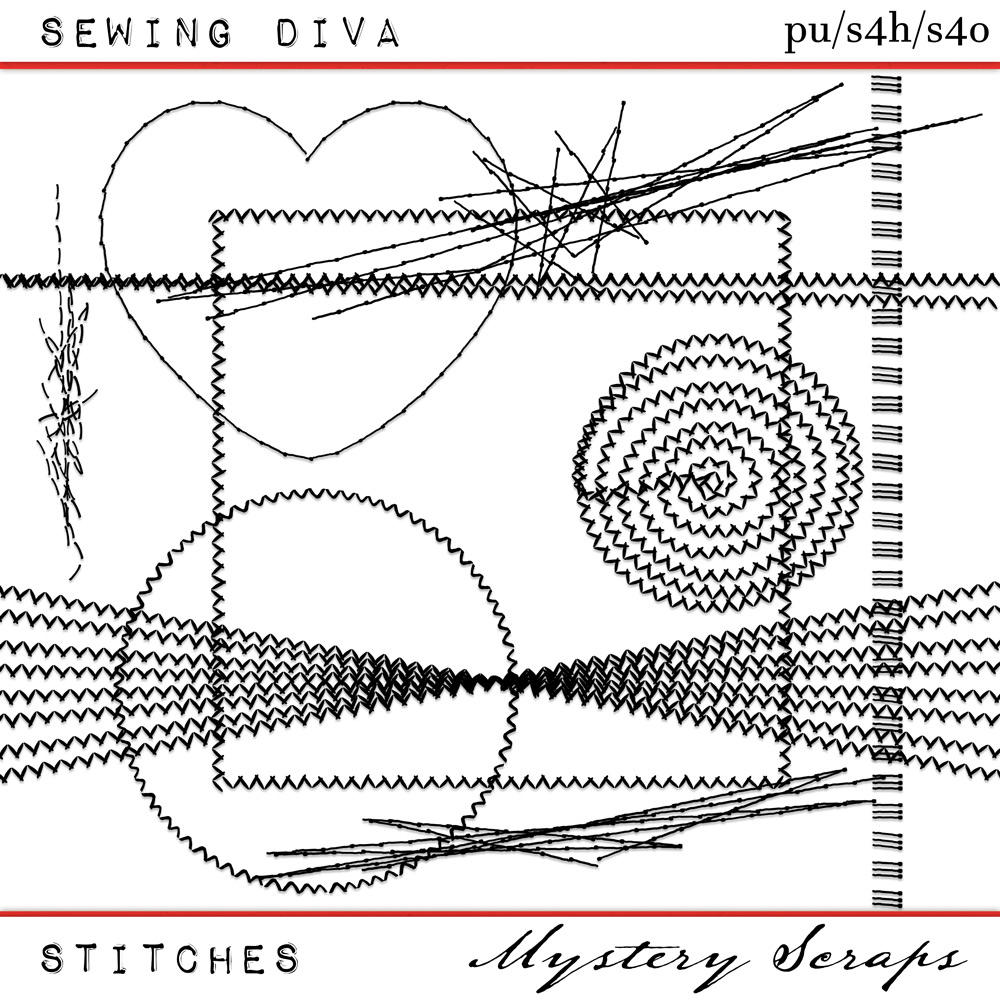 Sewing Diva Stitches by Mystery Scraps 