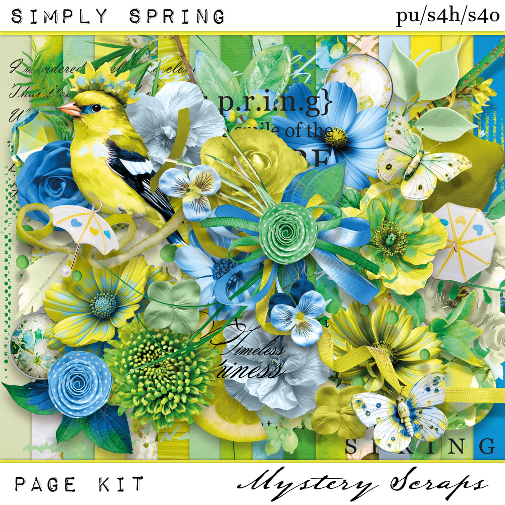 Simply Spring Pagekit by Mystery Scraps