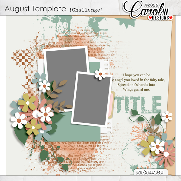 August Template Challenge-CarolW Designs