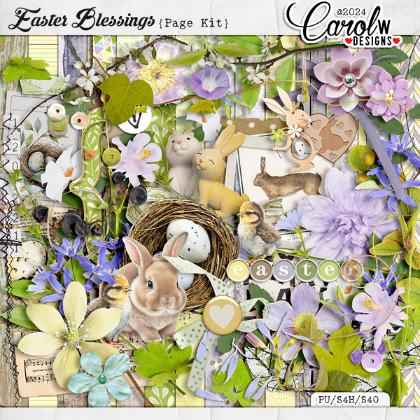 Easter Blessings-Page Kit