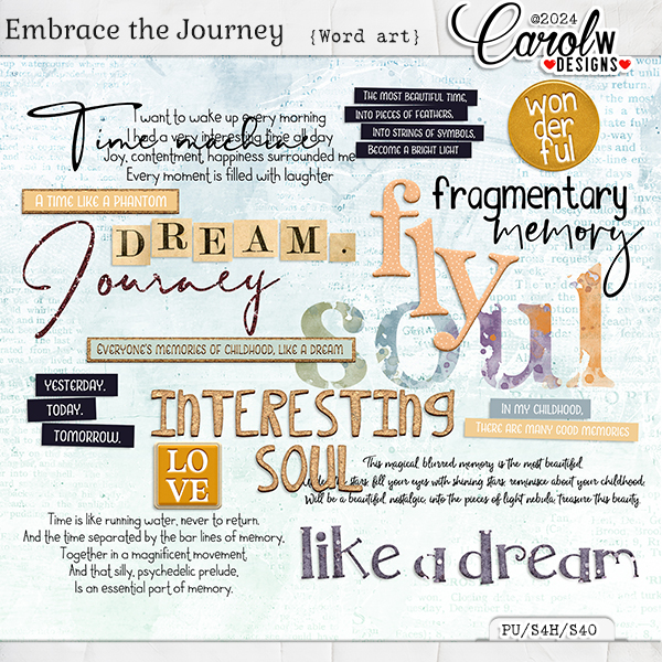Embrace the Journey-Word art