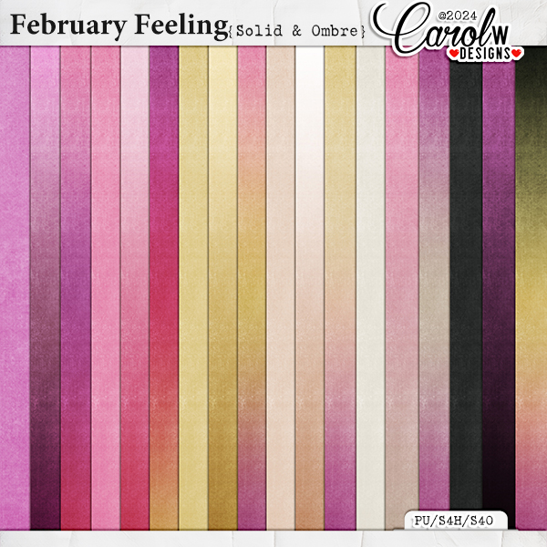 February Feeling -Solid and Ombre