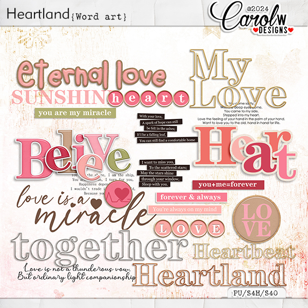 Heartland-Word art