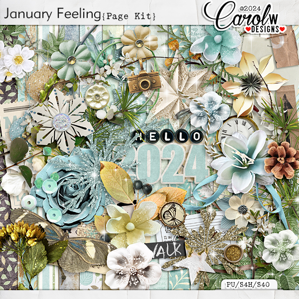 January Feeling-Page Kit
