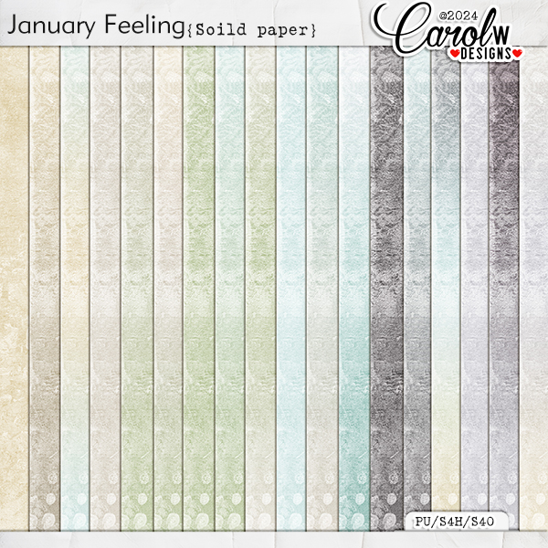 January Feeling-Solid papers