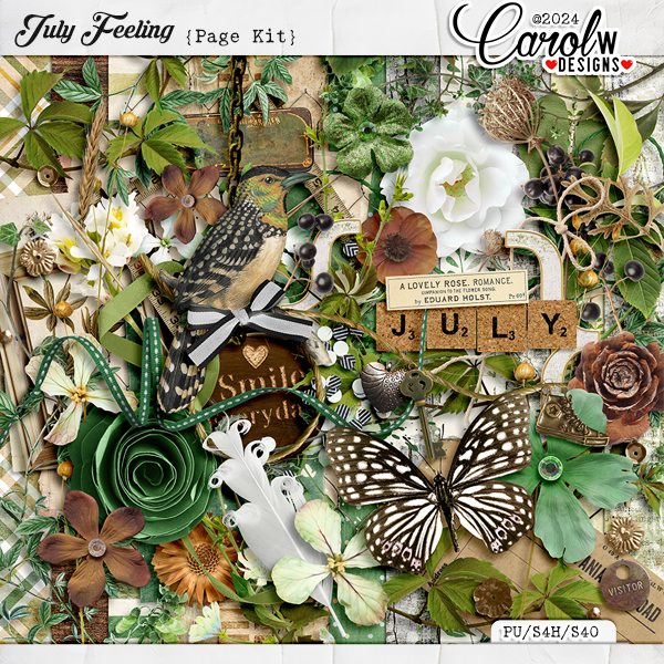 July Feeling-Page Kit