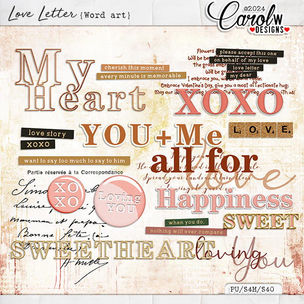 Love Letter-Word art
