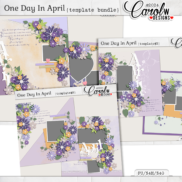 One Day In April-Template Bundle
