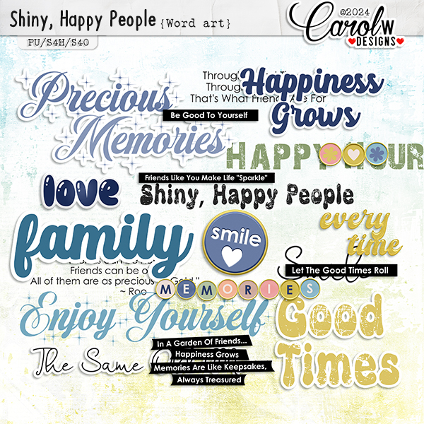 Shiny, Happy People-Word art