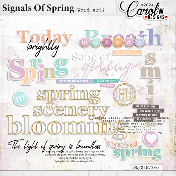 Signals Of Spring-Word art