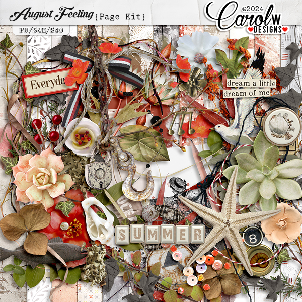 August Feeling-Page Kit