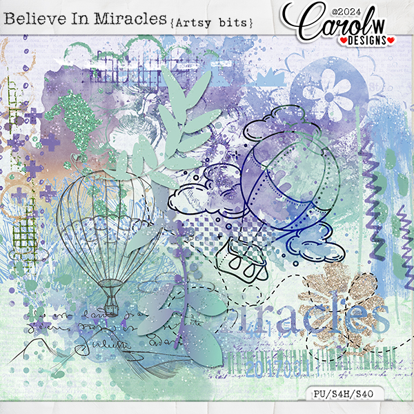 Believe In Miracles-Artsy bits