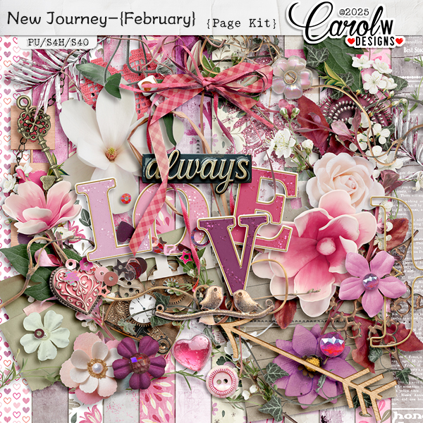 New Journey-{February}-Page Kit