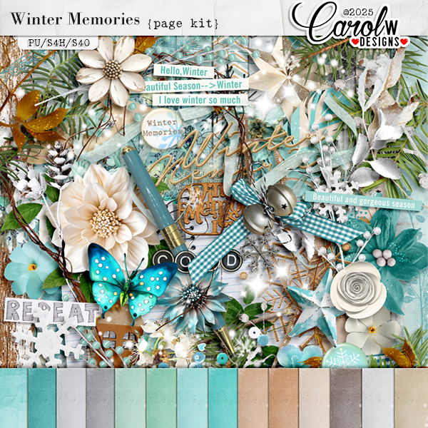 Winter Memories-Page Kit