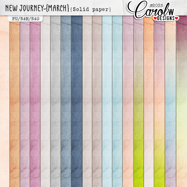 New Journey-{March} -Solid papers