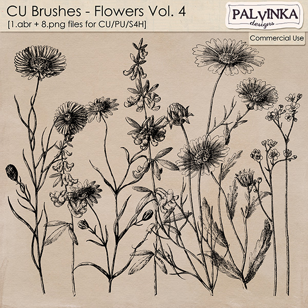 CU Brushes - Flowers 4