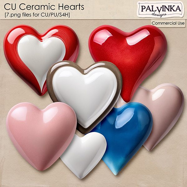 CU Ceramic Hearts