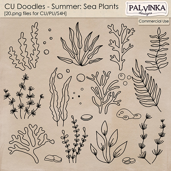 CU Doodles - Summer Sea Plants